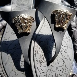 Versace sandals size 7 . Hardly worn.